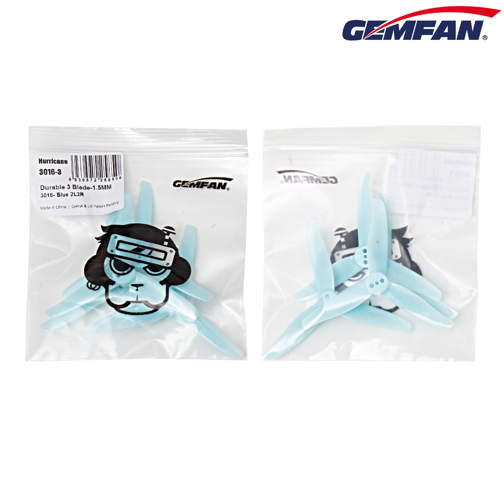 Gemfan D63 3-Blade Propellers 1.5mm Shaft
