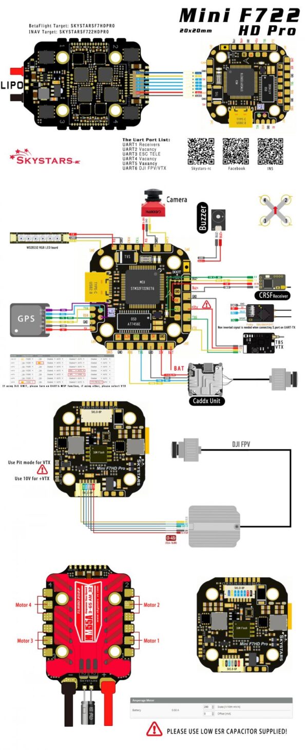 SkyStars F722 Mini HD Pro3