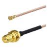 U.fl to RP-SMA RJ178 Coaxial Cable - 10cm